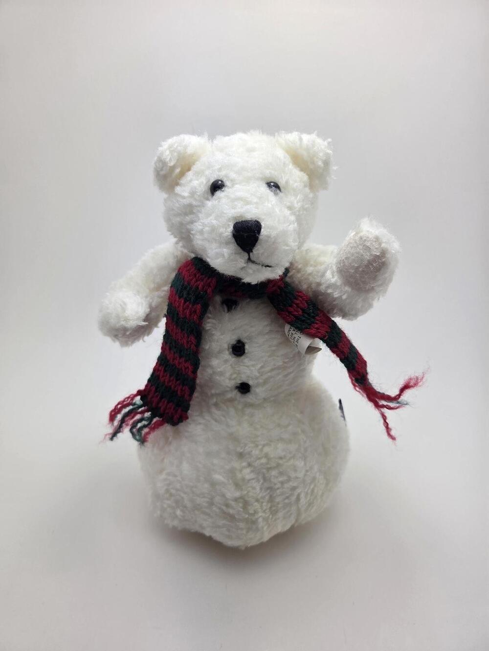 Boyds Bear Collection, Vintage Snowman with Scarf Plush (9 inch)